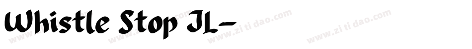 Whistle Stop JL字体转换